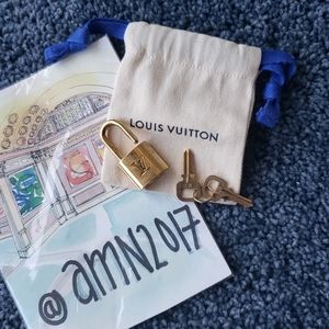 Authentic Louis Vuitton Lock and 2 Keys #303